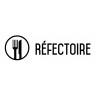 Autocollant vinyl - Réfectoire  - L.200 x H.100 mm